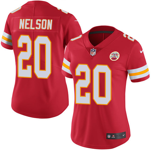 Women's Limited Steven Nelson Nike Jersey Red - #20 Rush NFL Kansas City Chiefs